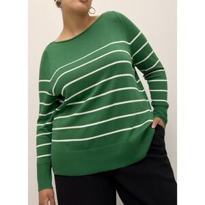 Pennington's PENN Boat Neck Cotton Sweater Green